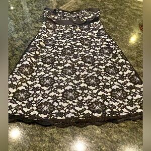 🖤White House | Black Market size 10 strapless lace dress with satin waist sash